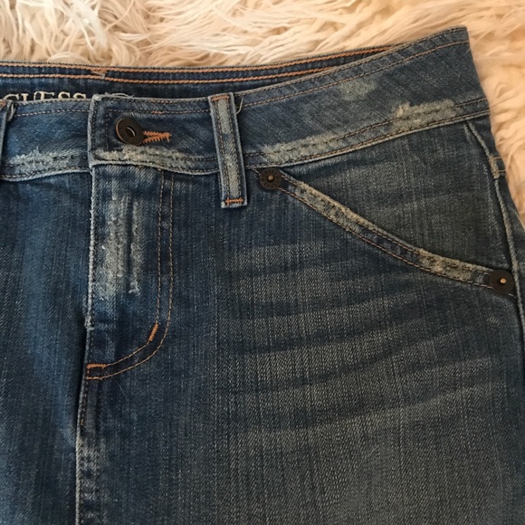 Ruffle Back Denim Skirt - Picture 5 of 8